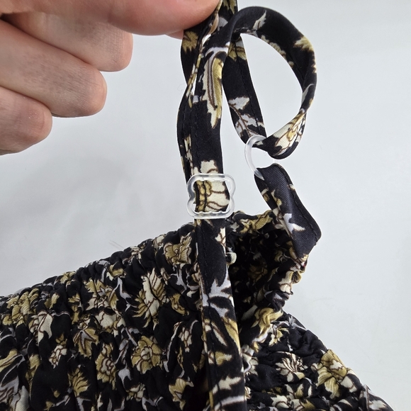 tayma floral tank top vneck mini dress size small - Picture 6 of 6